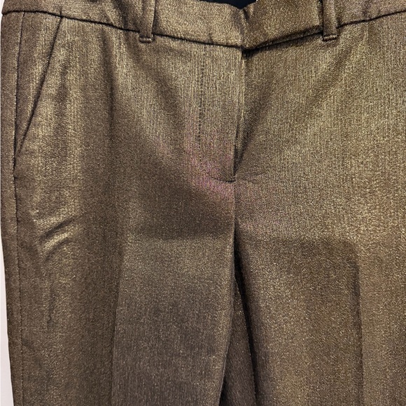 White House Black Market Gold Straight Leg Trouser Pants‎ NWT *% - Picture 5 of 7